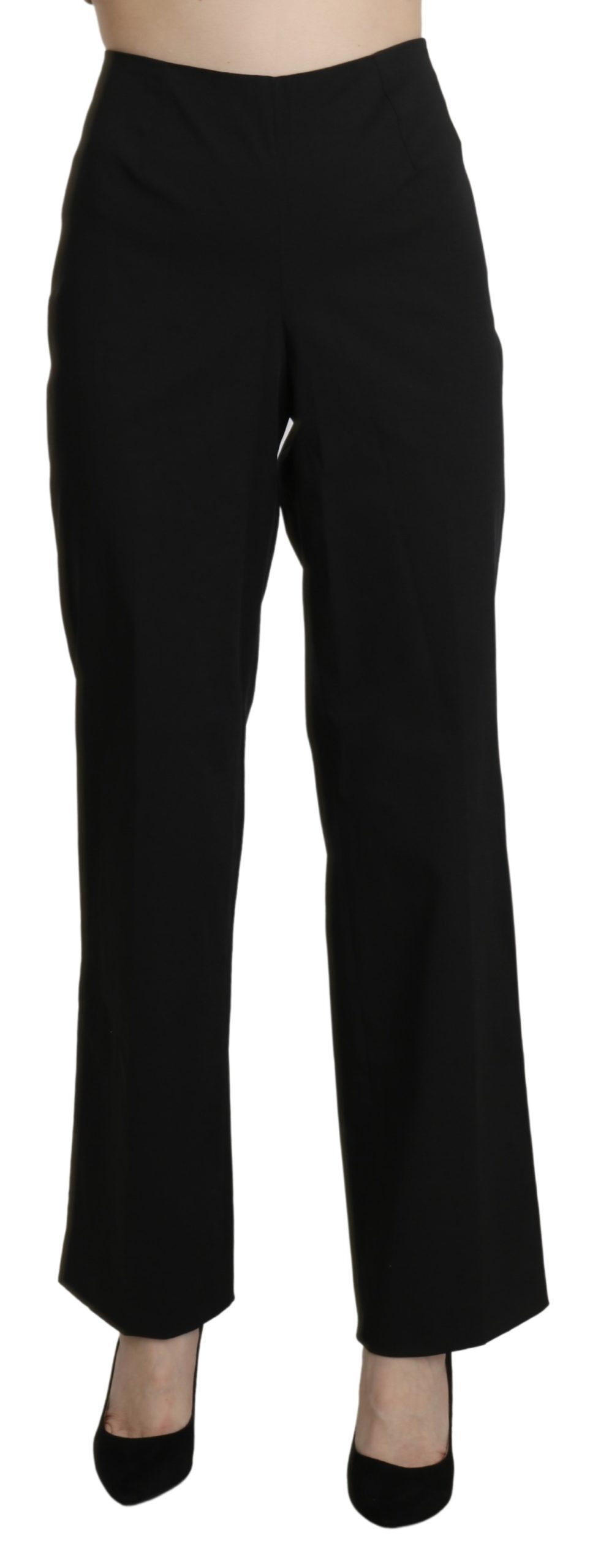BENCIVENGA Women's High Waist Straight Trouser Black PAN71324-46 - IT46|XL