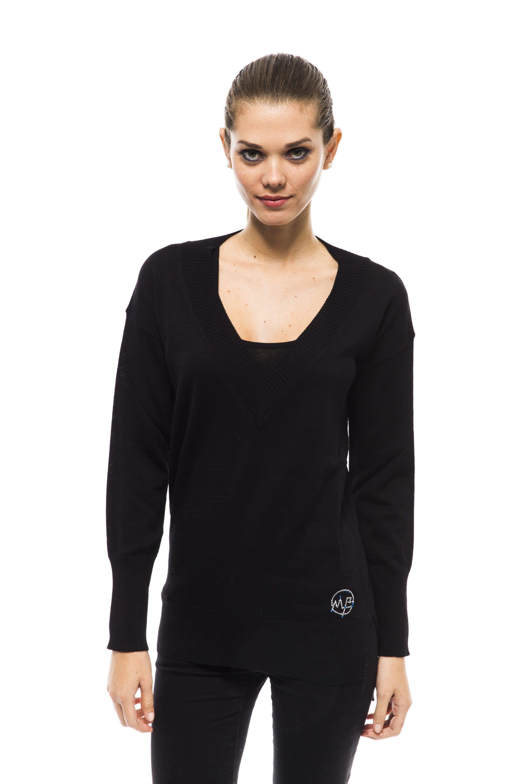 Montana Blu Women's Nero Sweater Black MO1191354 - IT40 | XS