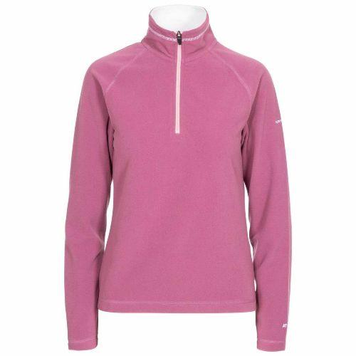 Trespass Women's Half Zip Top Fleece Various Colours Skylar - Mauve XS