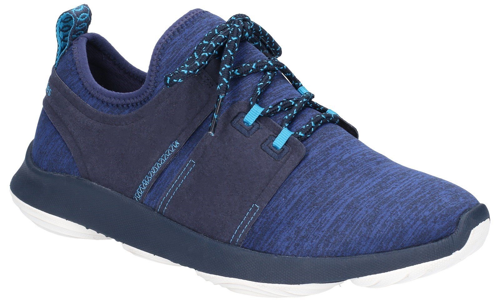Hush Puppies Women's Geo BounceMax Lace Up Trainer Various Colours 28182 - Navy 3