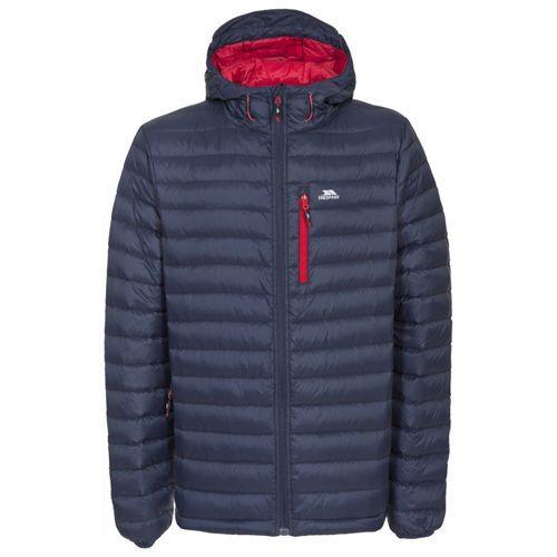 Trespass Unisex Packaway Down Jacket Various Colours Digby - Navy/Red S