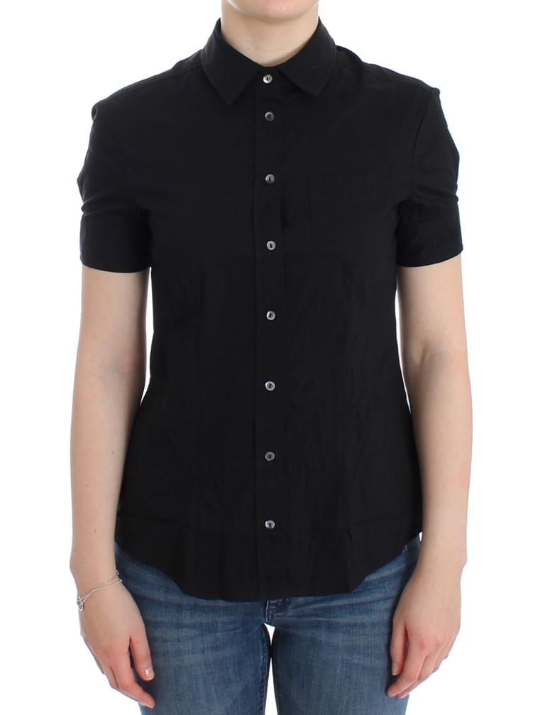 John Galliano Women's Cotton Shirt Black SIG12561 - IT42|M