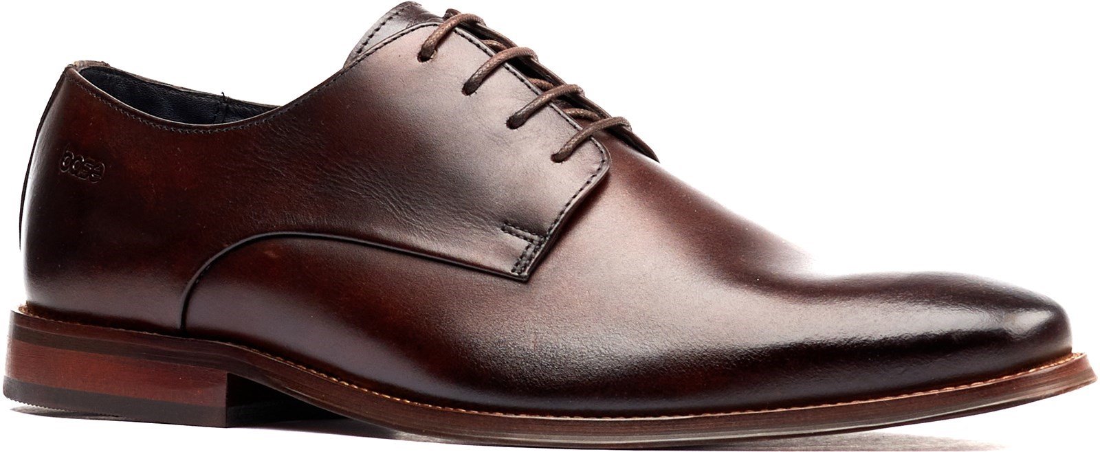 Base London Men's Marley Plain Toe Derby Shoe Brown 32250 - Brown 6