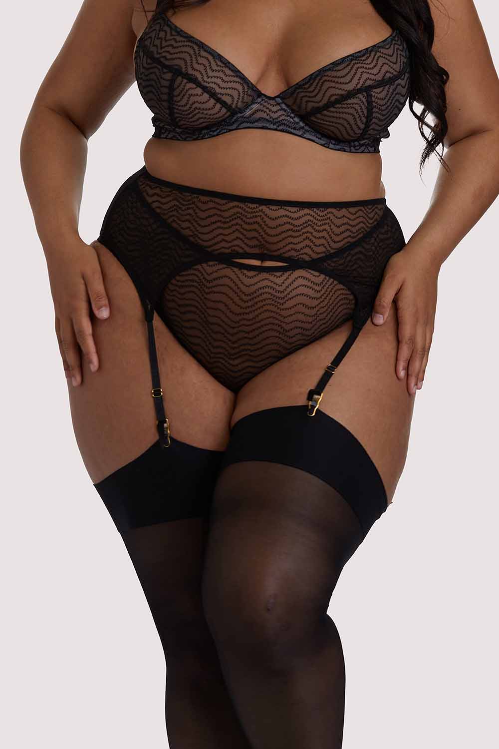 Gabi Fresh Brianna Black Mesh Suspender UK 16 / US 12
