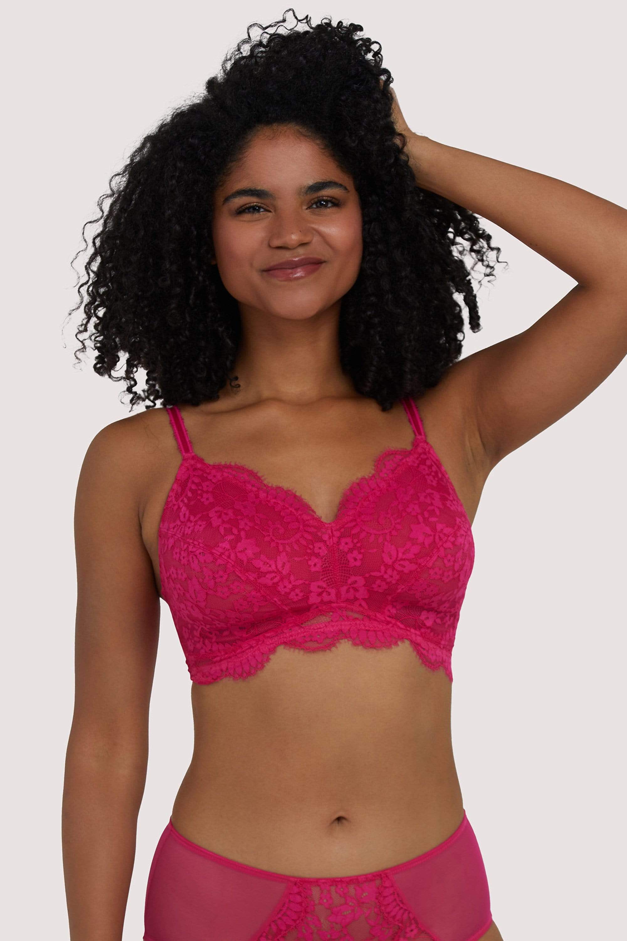 Deja Day Emma Pink Wireless Bra 36E