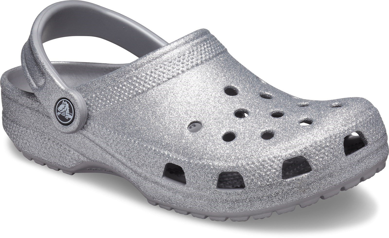 Crocs Women's Sugar Glitter Beach Sandal Various Colours 32076 - Silver 3