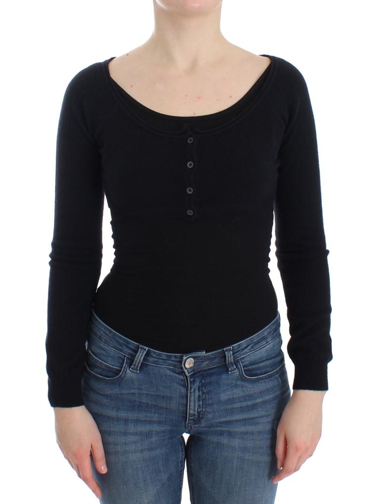 Ermanno Scervino Women's Cashmere Sweater Black SIG12574 - IT40 | XS
