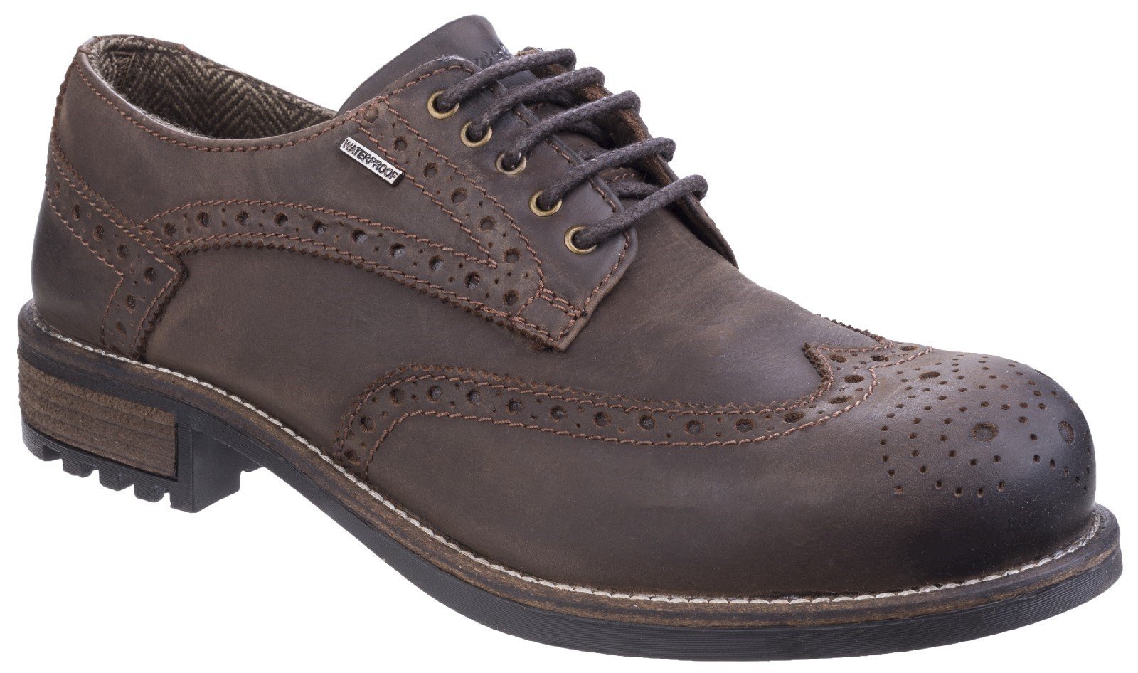 Cotswold Men's Oxford Shoe Brown 24933 - Brown 6