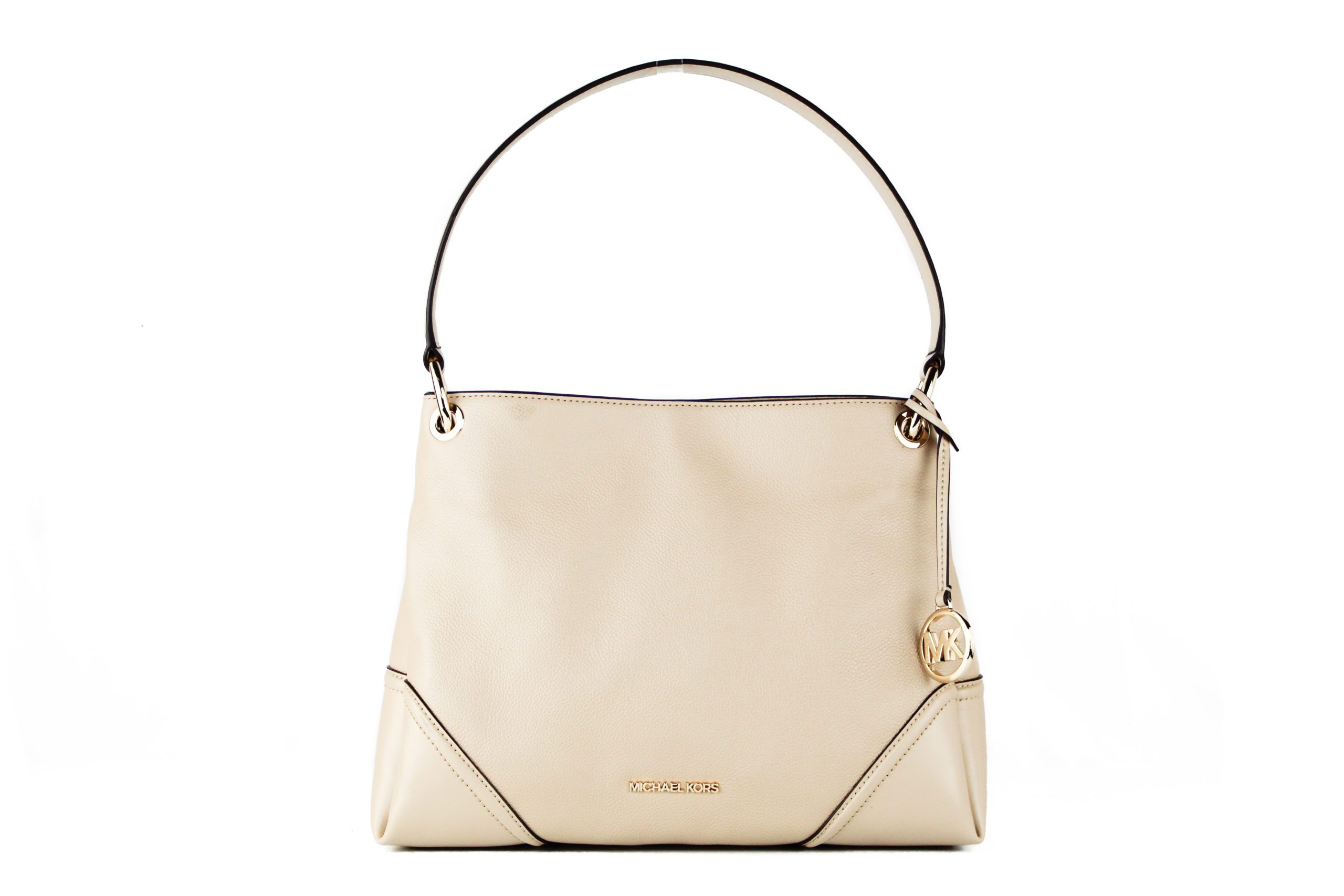 Michael Kors Women's Nicole Medium Leather Shoulder Bag Beige 70832