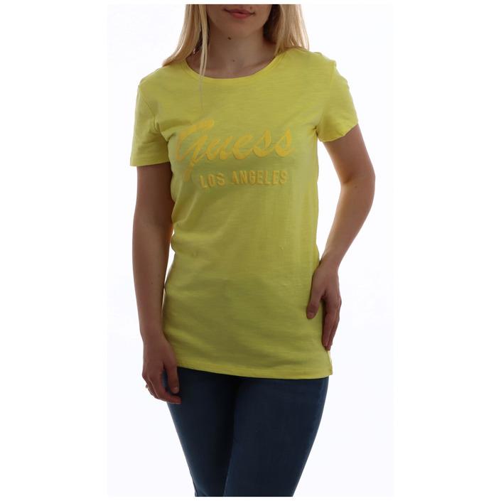 Guess Women's T-Shirt Yellow 258491 - yellow M
