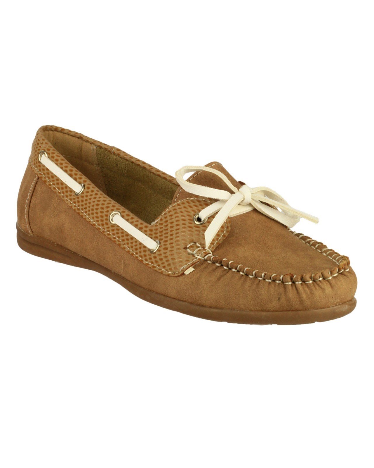 Divaz Women's Belgravia Slip on Shoe Red 19838-31017 - Tan 3