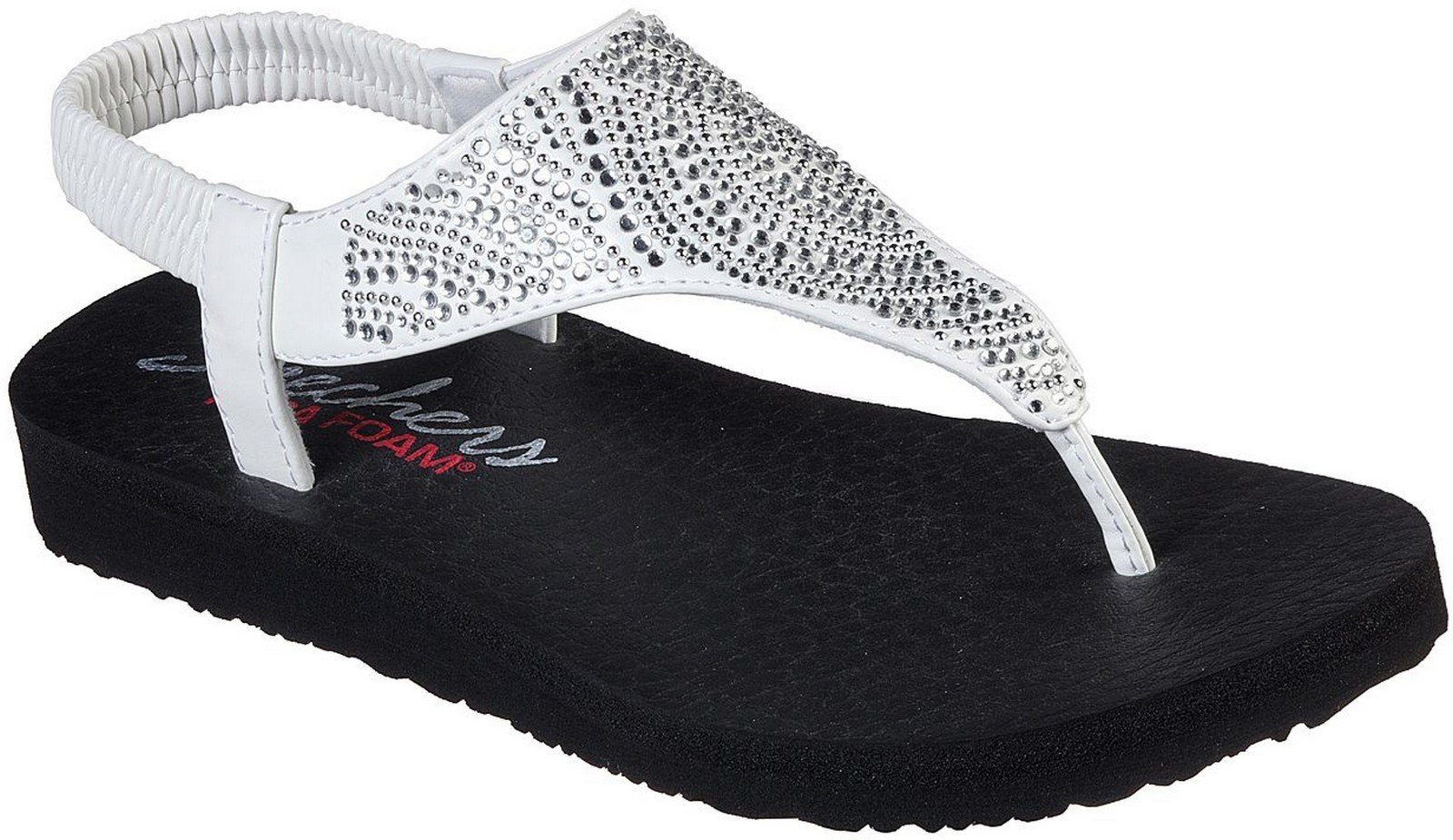 Skechers Women's Meditation New Moon Sandal Various Colours 30327 - White 3