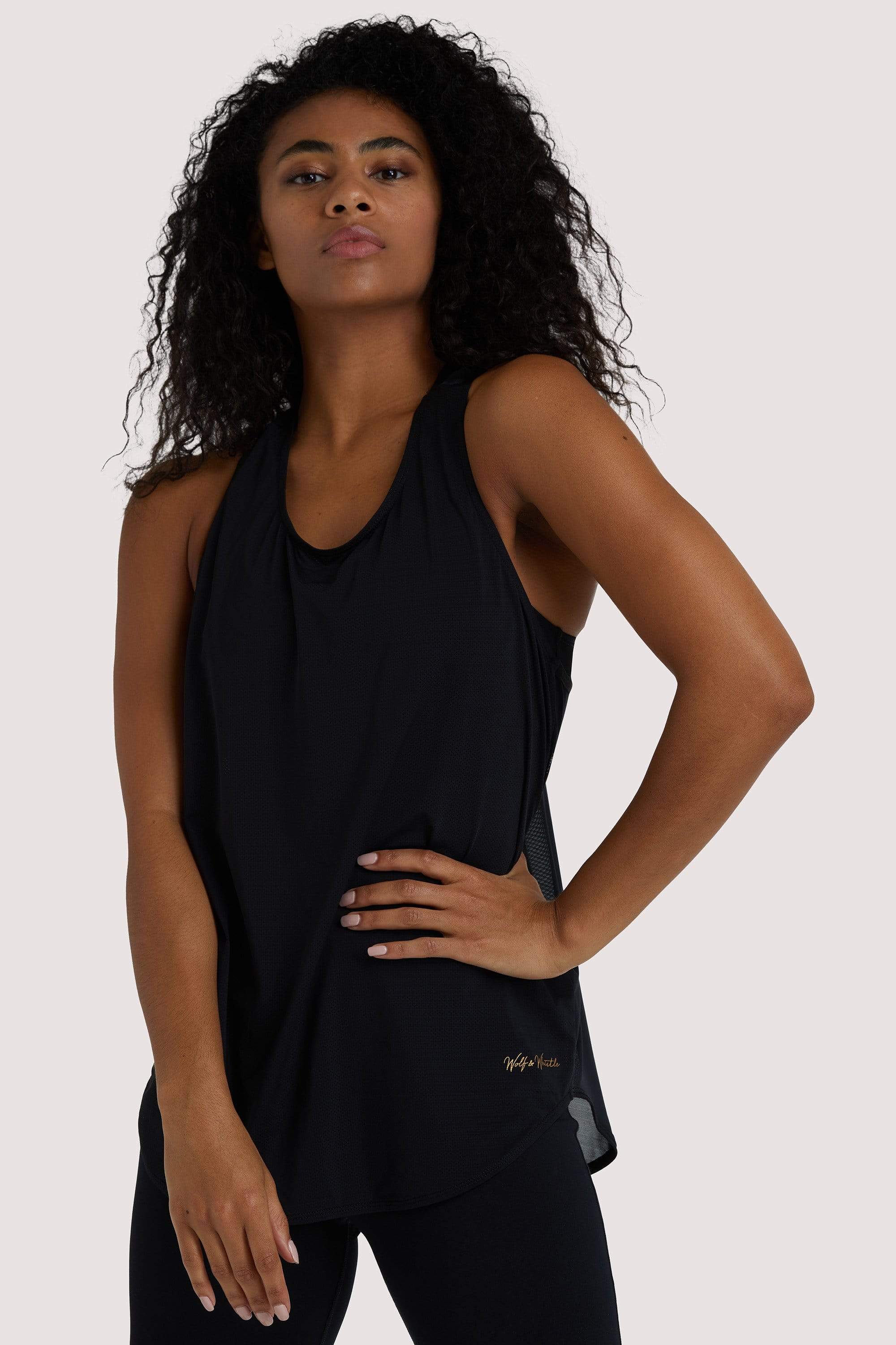 Wolf & Whistle Black Jersey Vest UK 16 / US 12