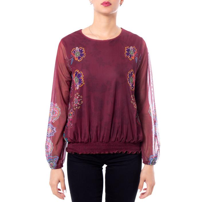 Desigual Women's T-Shirt Bordeaux 167735 - bordeaux XS