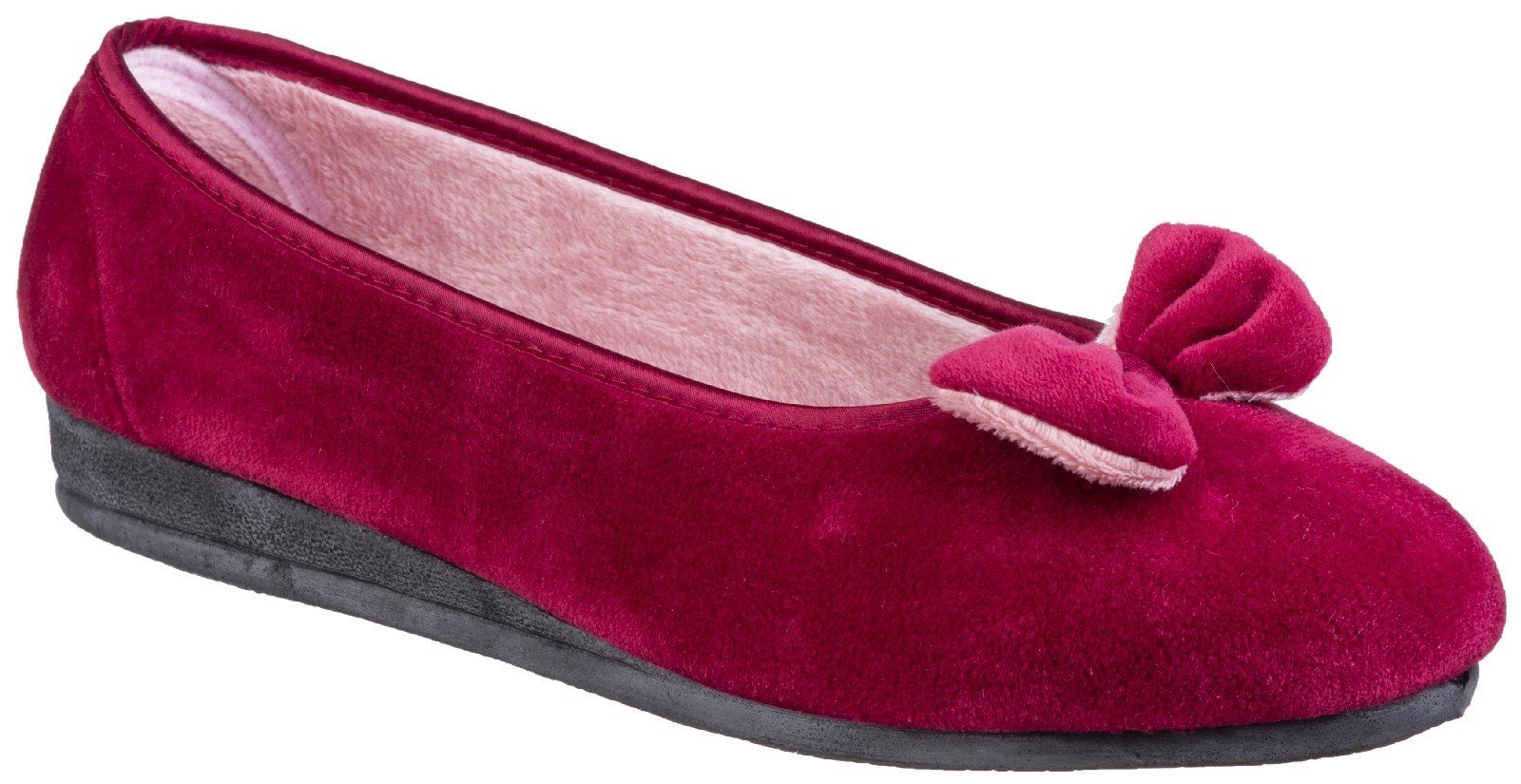 Fleet & Foster Women's Baltimore Slip On Slipper Various Colours 27197 - Red 3