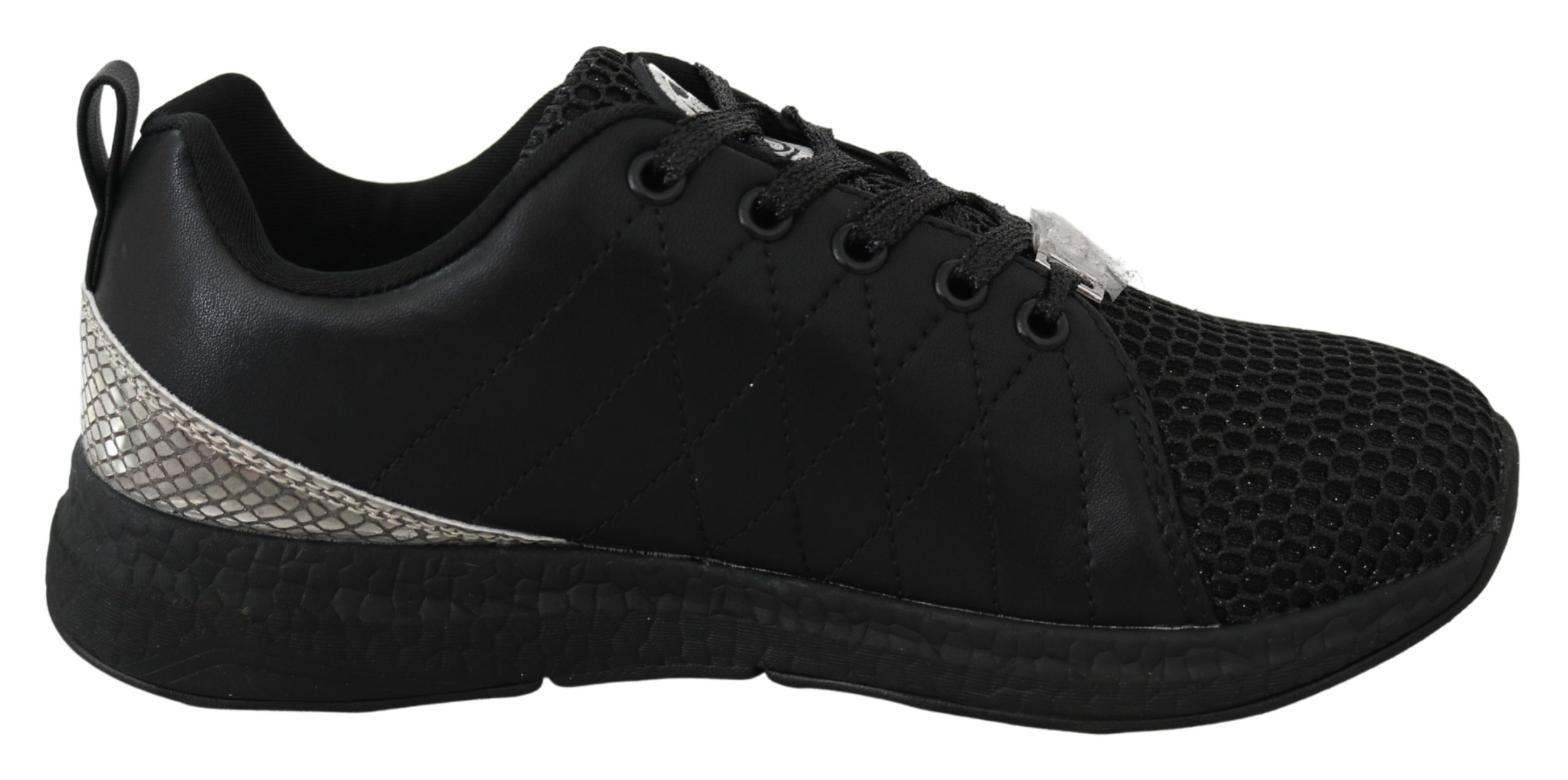 Black Polyester Runner Gisella Sneakers Shoes - EU36/US6