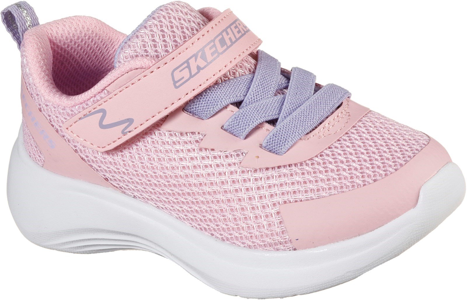 Skechers Kid's Selectors Sports Trainer Various Colours 32082 - Light Pink Mesh/Pink Trim 4