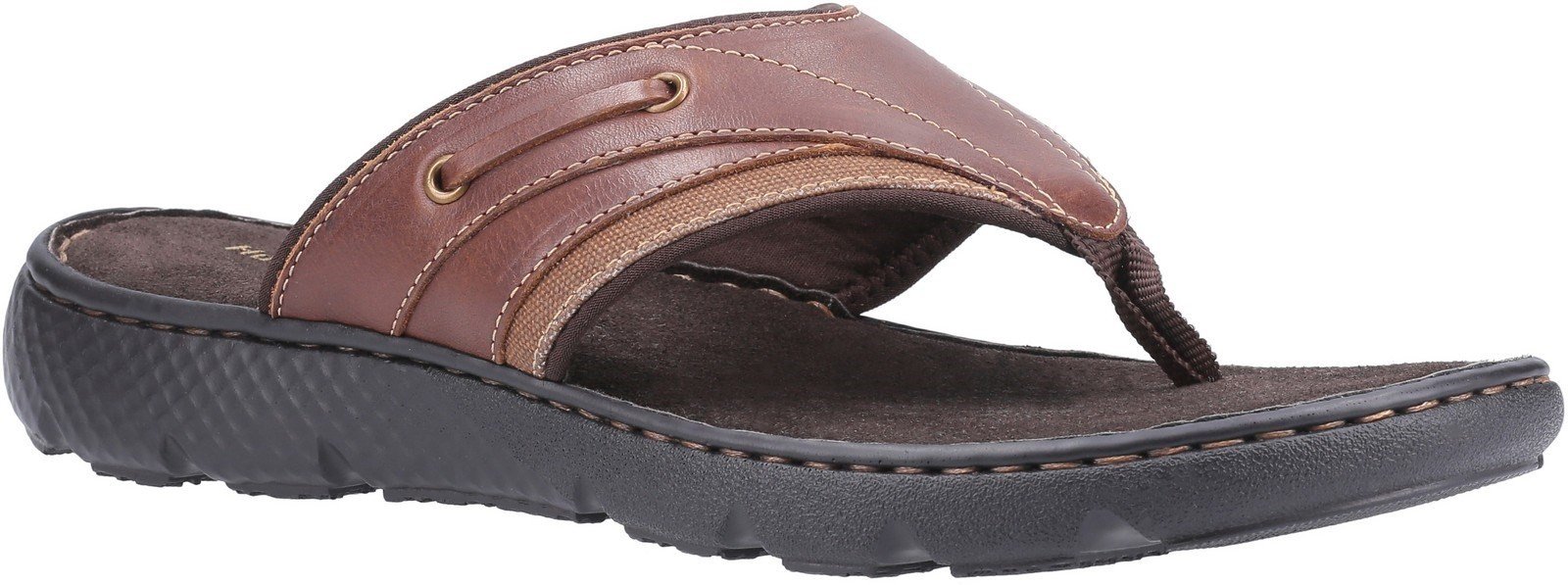 Hush Puppies Men's Connor Flip Flop Various Colours 30196 - Brown 6