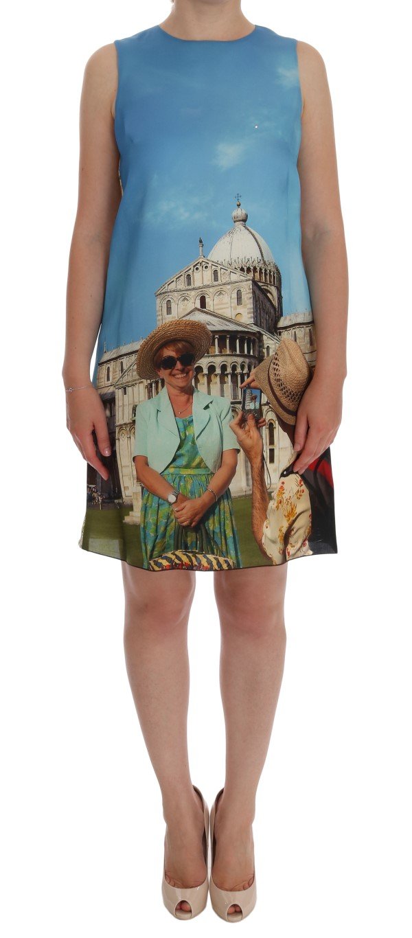 Dolce & Gabbana Women's SANREMO Shift Silk Dress Multicolor DR1163 - IT40|S