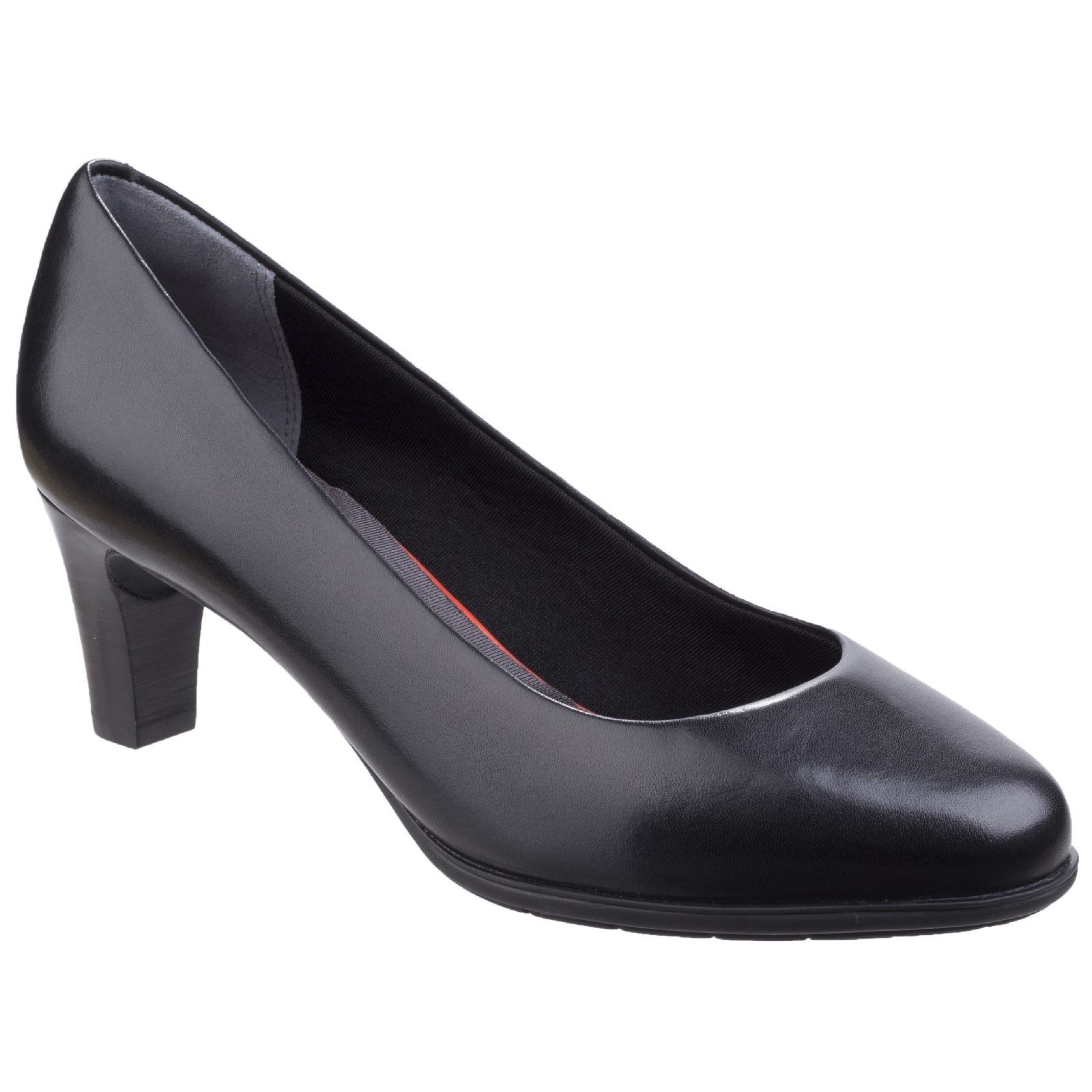 Rockport Women's Melora Plain Pump Shoe Various Colours 26349 - Black Leather 8