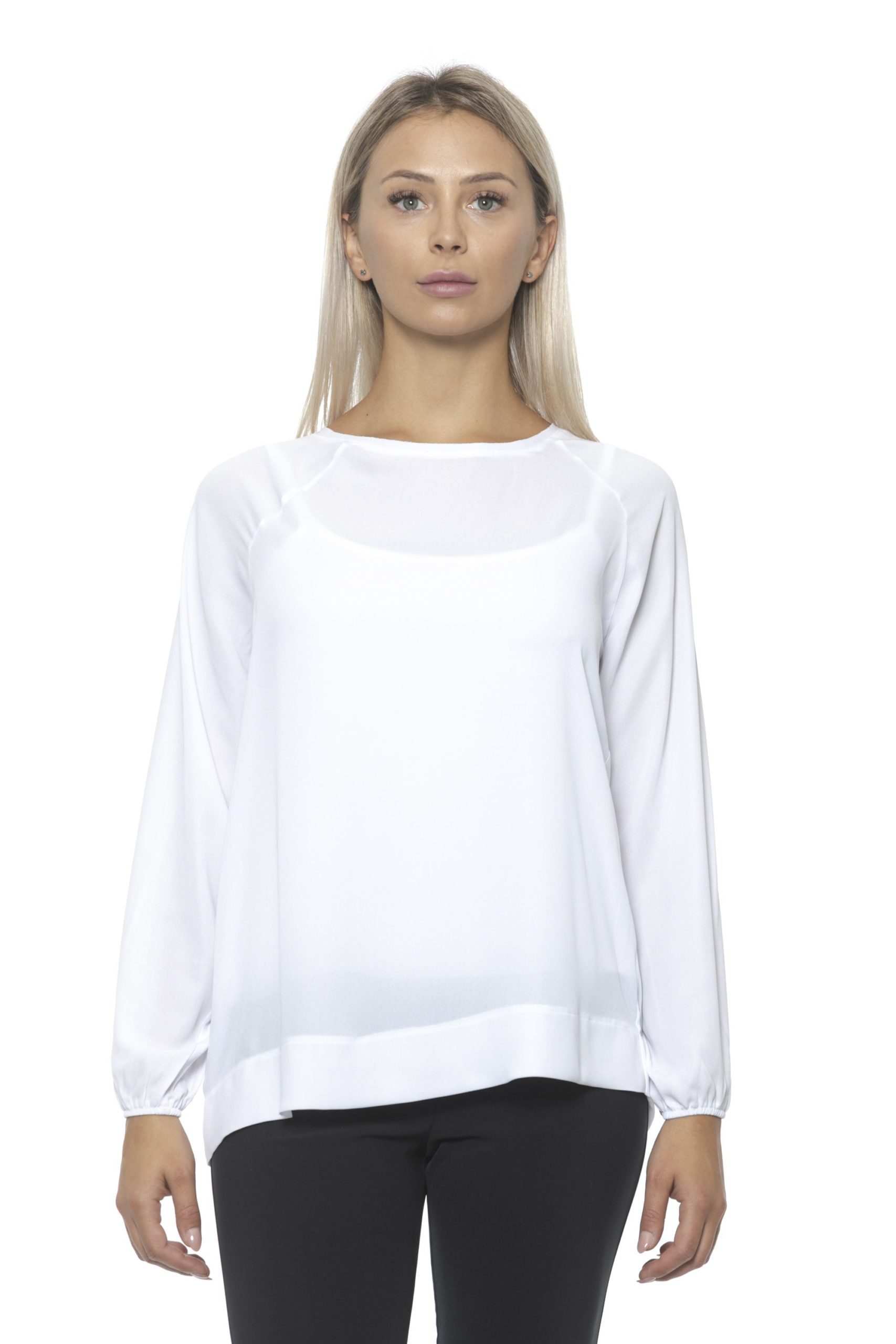 Alpha Studio Women's Ottico Sweater White AL1314799 - IT42 | S