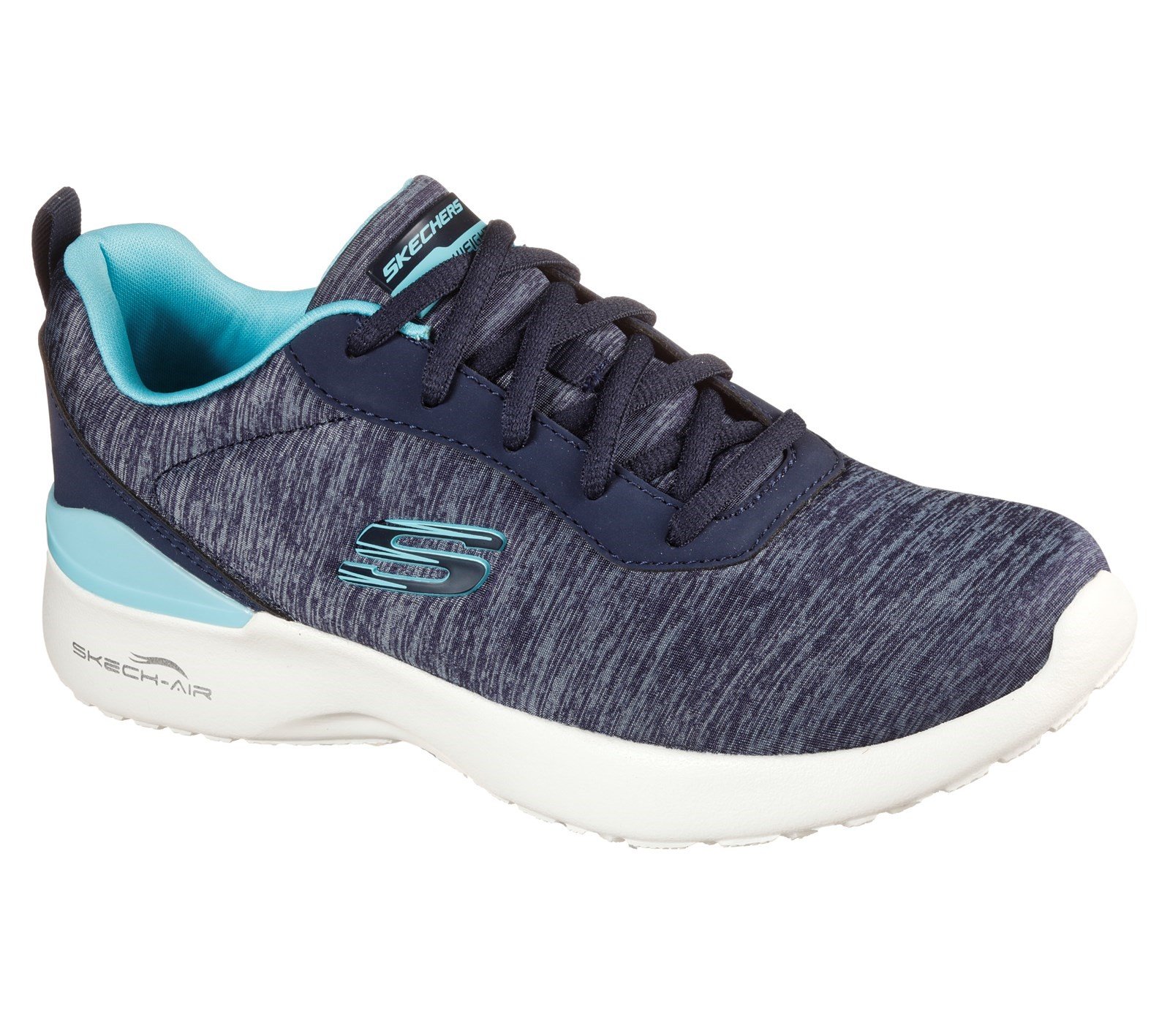 Skechers Women's Skech-Air Dynamight Sport Trainer Various Colours 32118 - Navy/Aqua 3