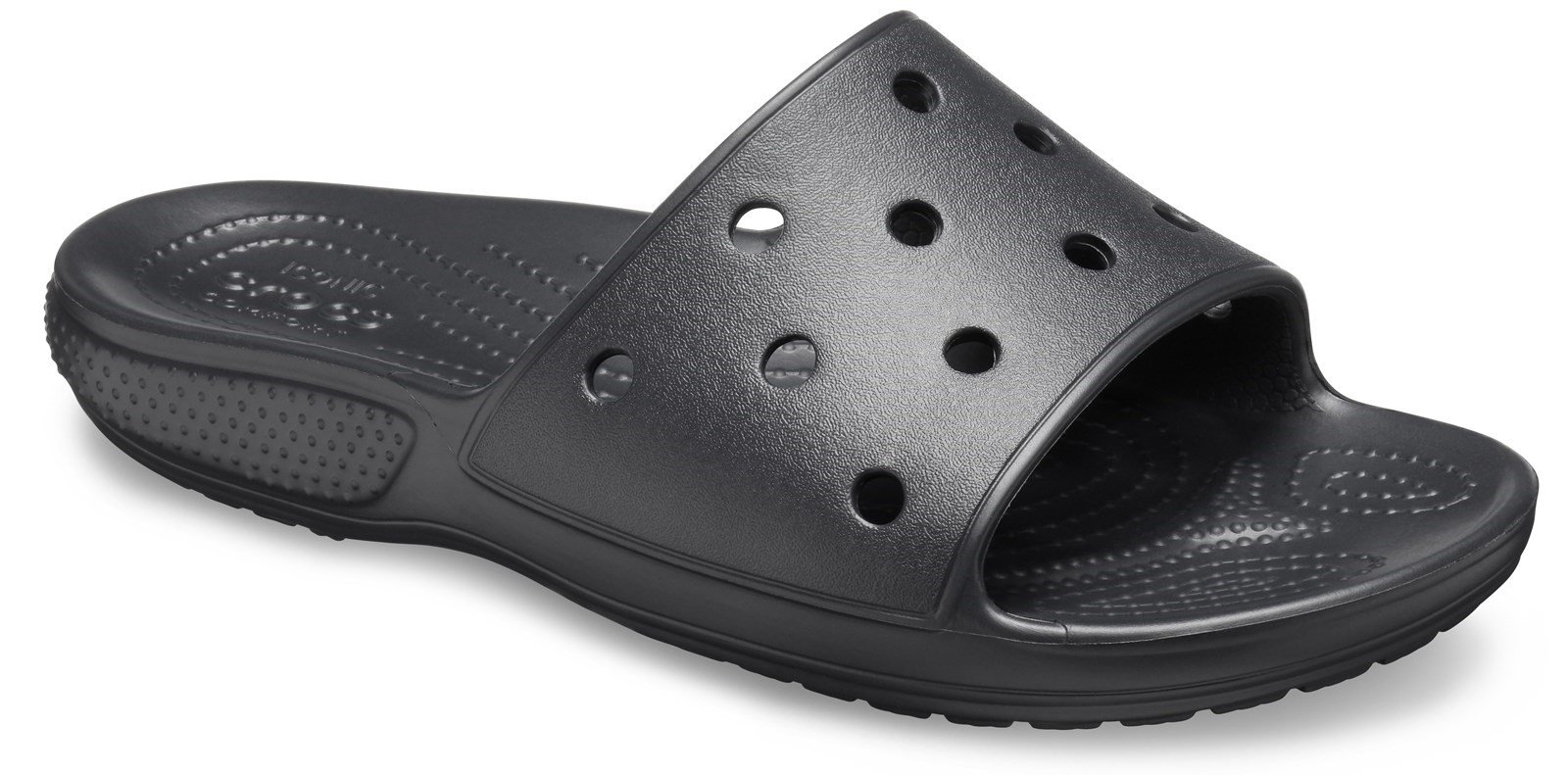 Crocs Unisex Classic Crocs Slide Sandal Various Colours 30608 - Black 3