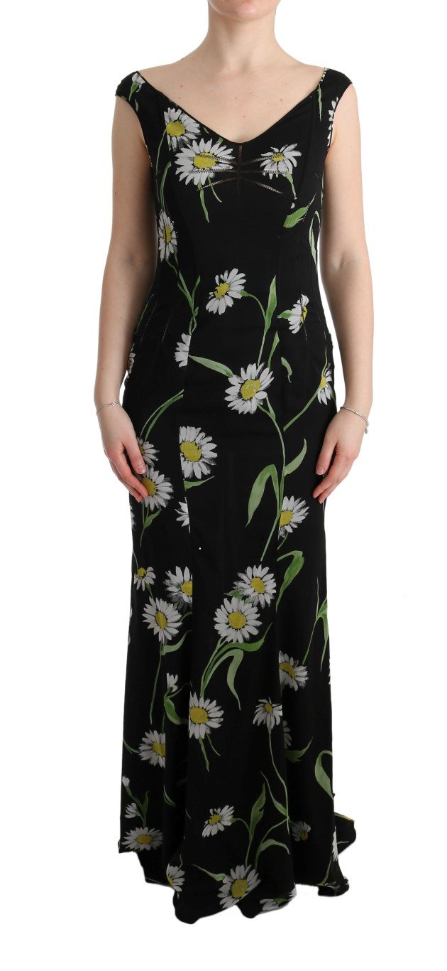 Dolce & Gabbana Women's Silk Stretch Sheath Dress Black SIG60635 - IT36 | XS