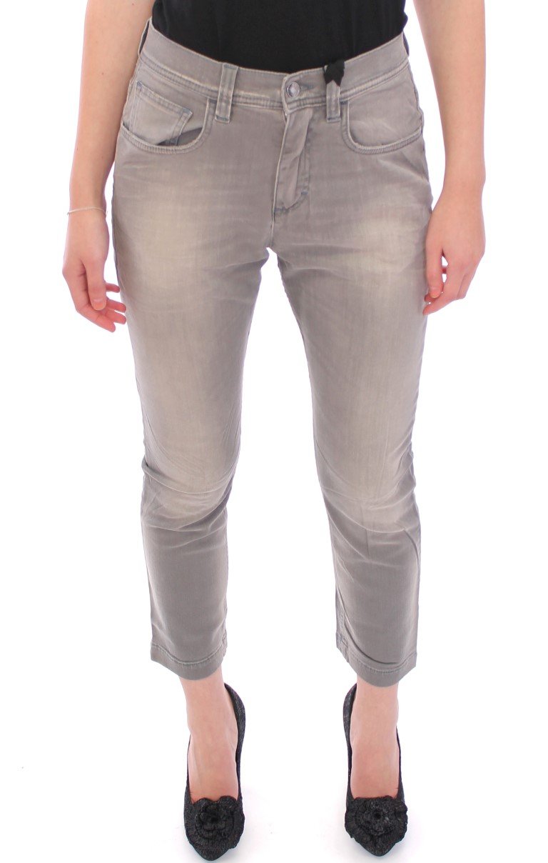 Dolce & Gabbana Women's BOYISH Boyfriend Stretch Jeans Gray GPD10073 - IT44