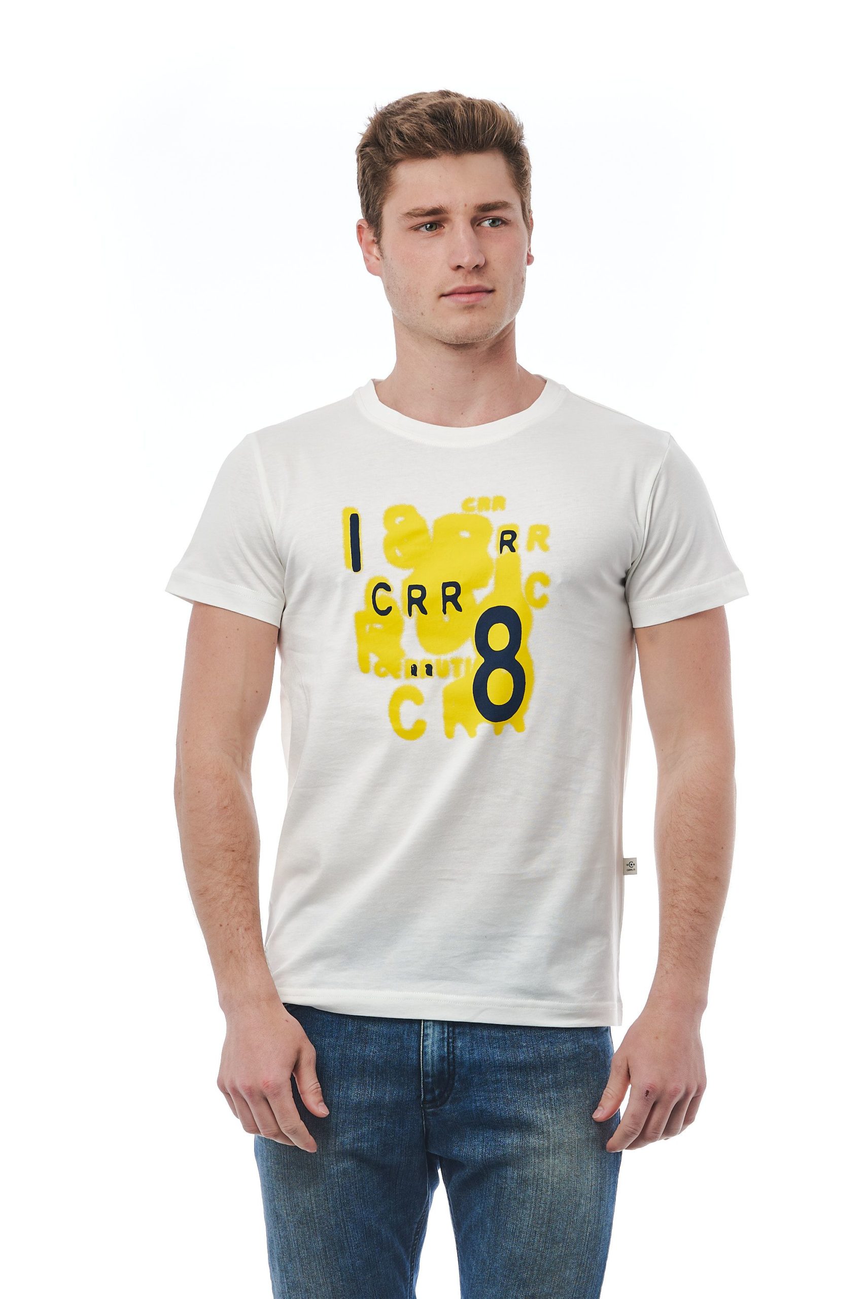 Cerruti 1881 Men's Panna T-Shirt White CE1409974 - M
