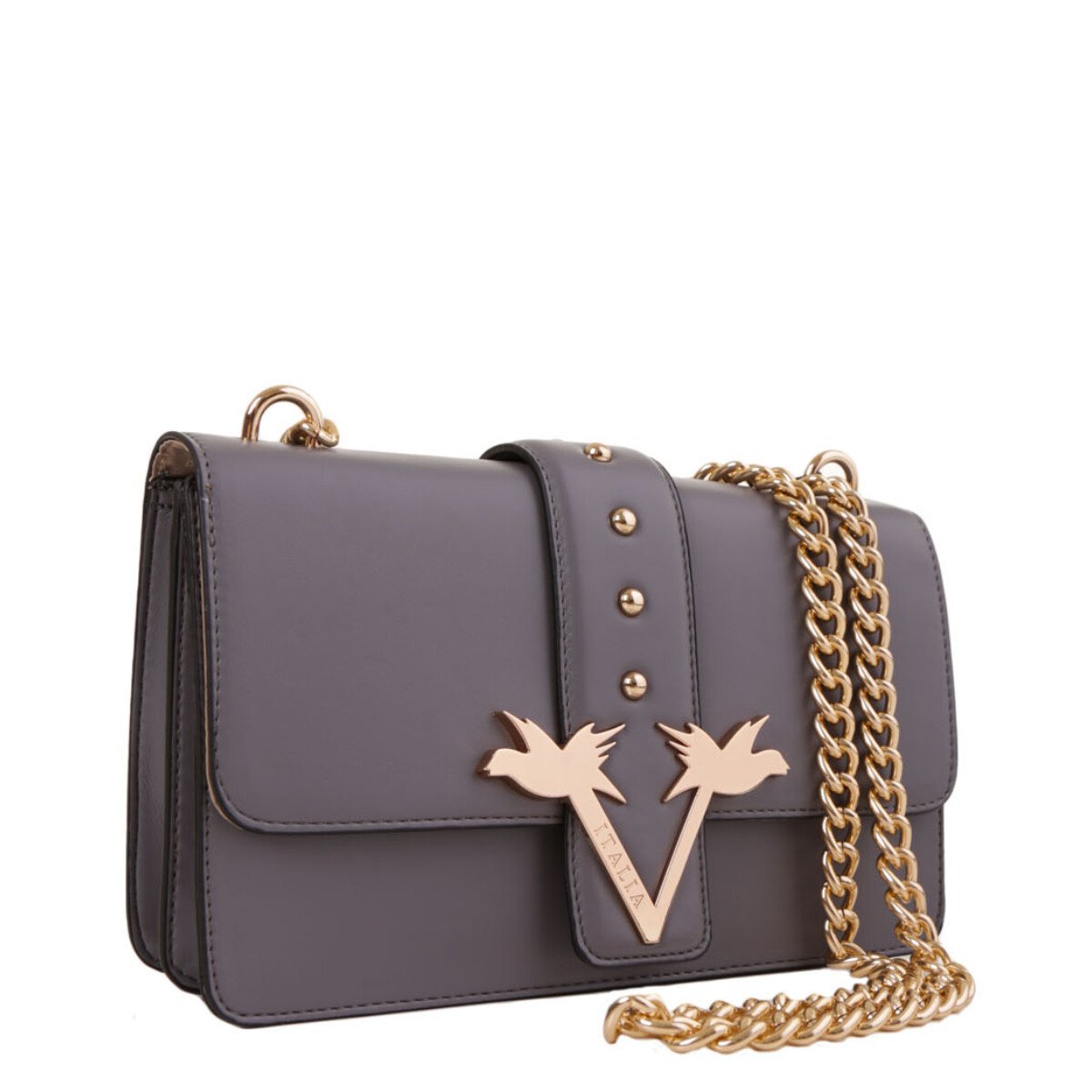 19v69 Italia Women's Shoulder Bag Various Colours 318676 - grey UNICA