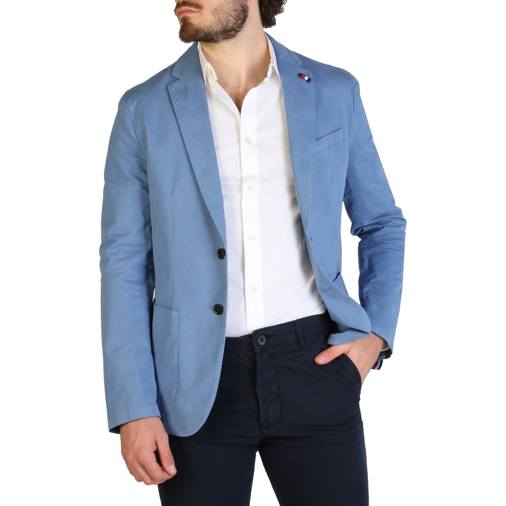Tommy Hilfiger Men's Formal Jacket Blue TT0TT06967 - blue 44