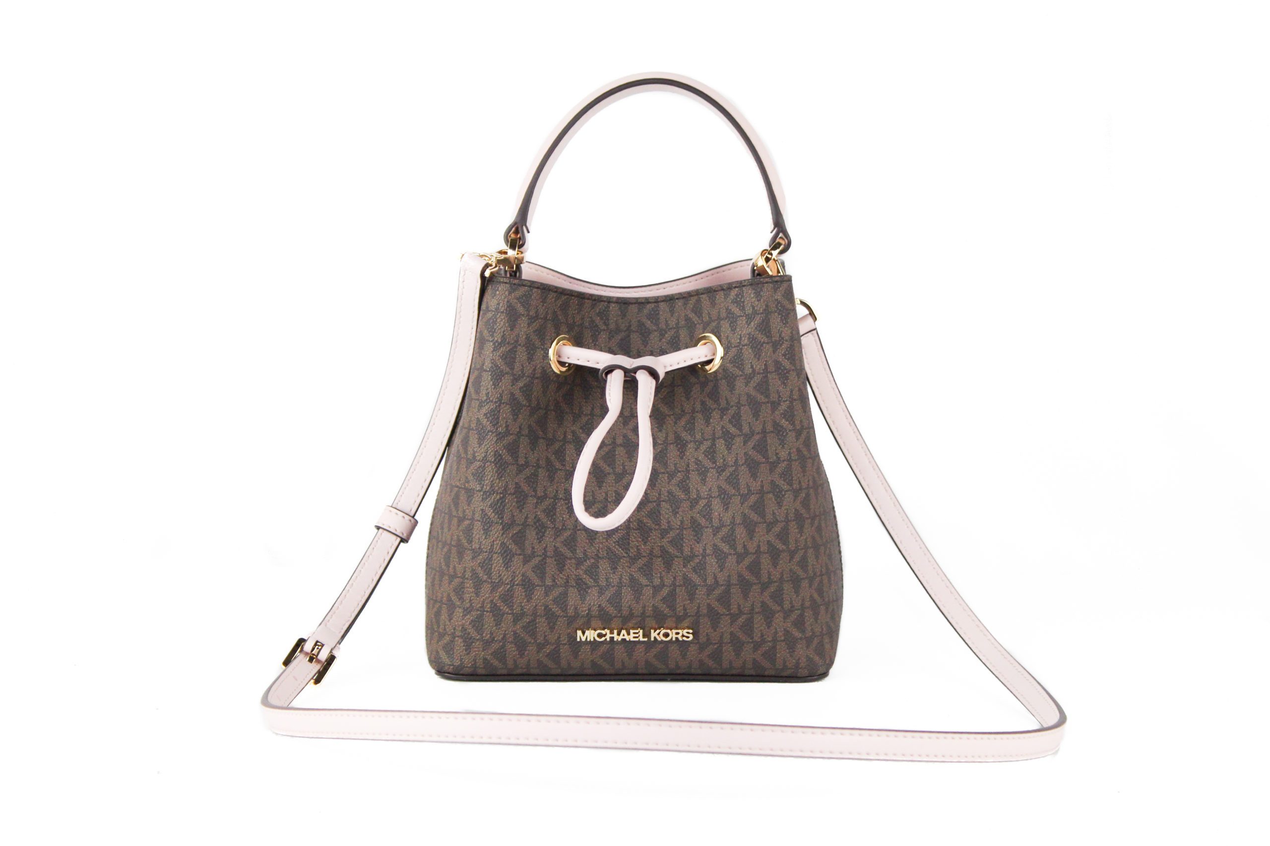 Michael Kors Women's Suri Small Leather Bucket Handbag Pink 79287