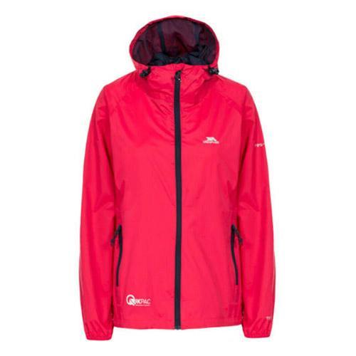 Trespass Women's Waterproof Packaway Pouch Jacket Various Colours WMS - Raspberry XXL