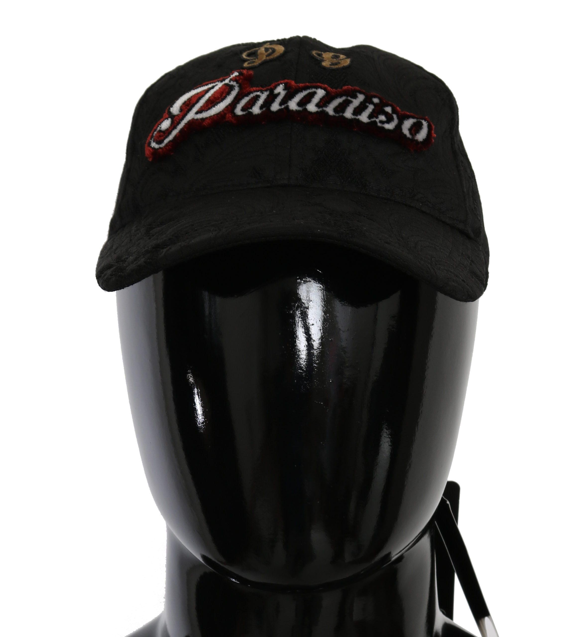 Dolce & Gabbana Men's Paradiso Patch Baseball Hat Black HAT9046 - 57 cm|S
