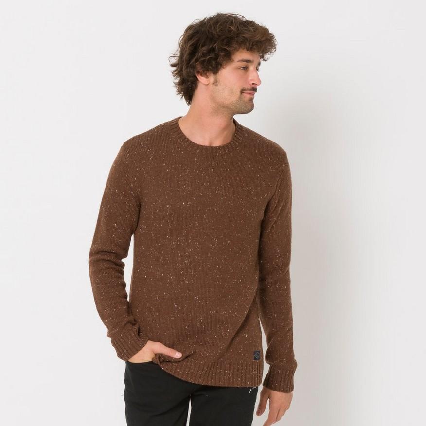 Animal Men's Smedmore Knitted Jumper Brown 5057652429432 - XL Brown