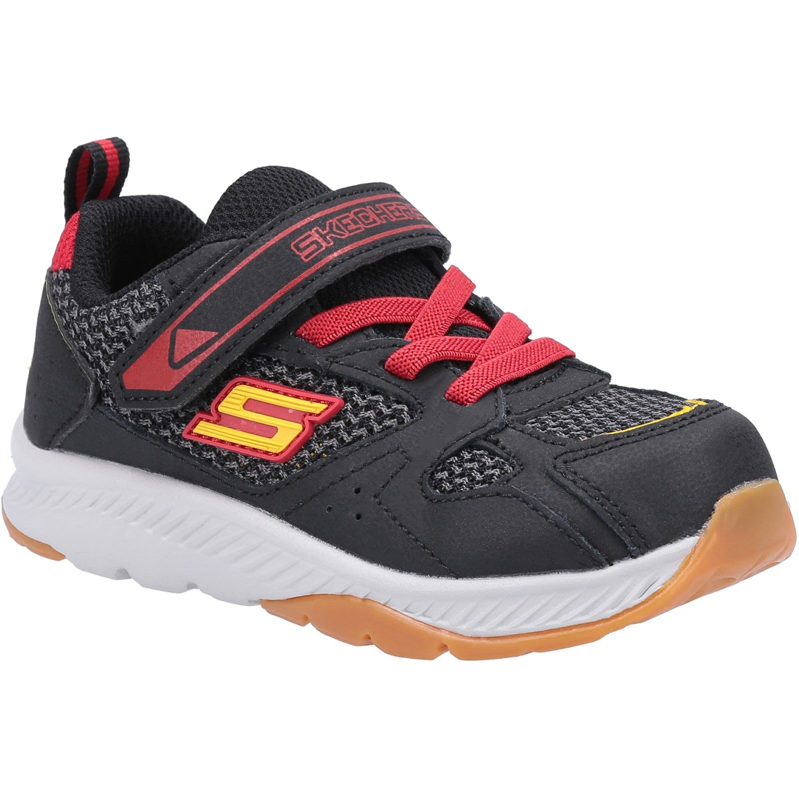 Skechers Kid's Comfy Grip Trainer Multicolor 30424 - Black/Red 8