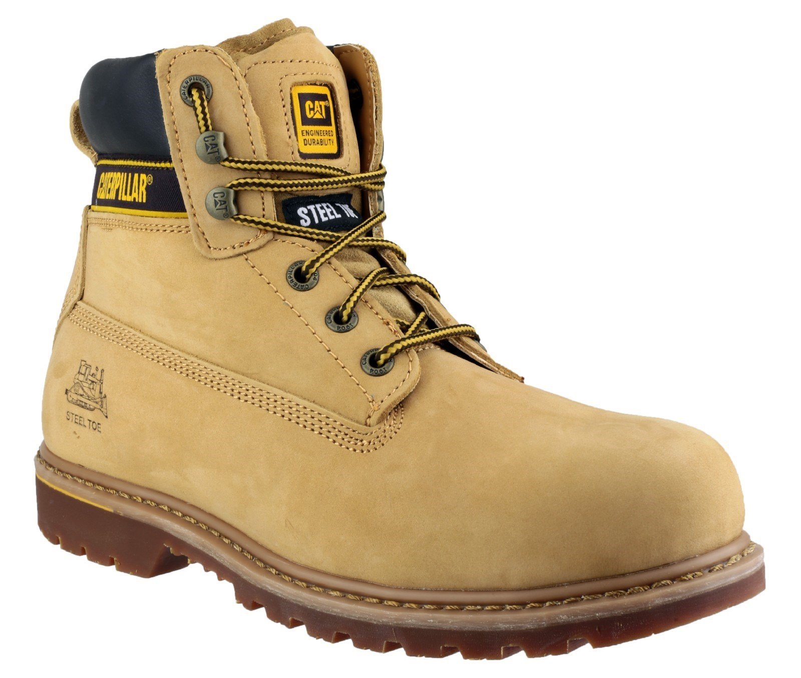 Caterpillar Men's Holton S3 Safety Boot Honey 16107 - Honey 6