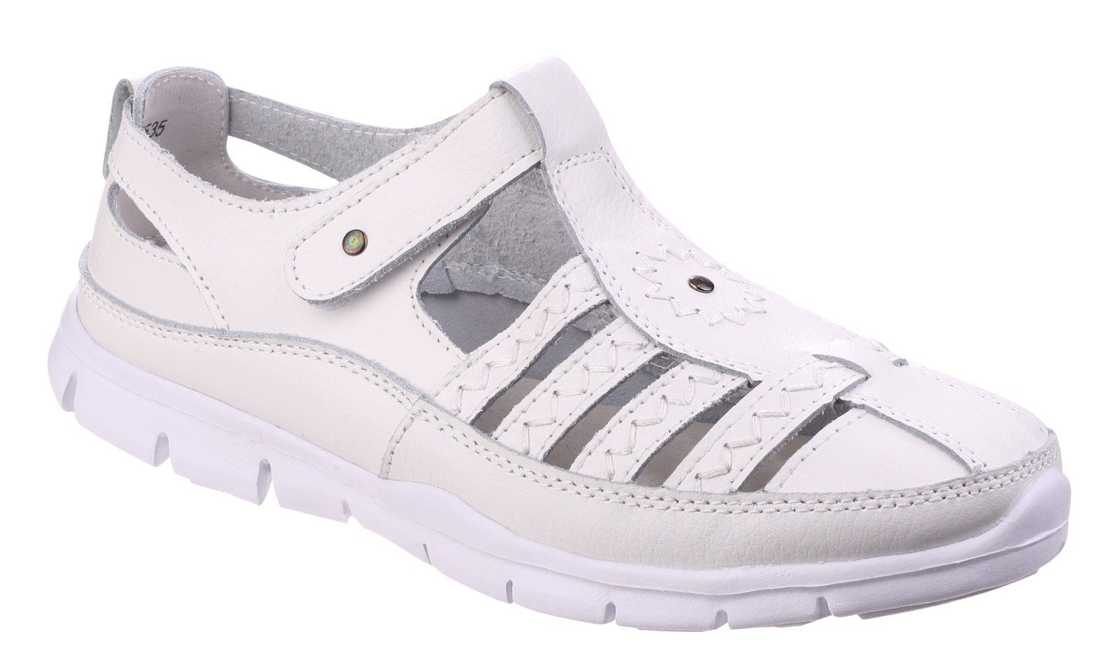 Fleet & Foster Women's Cabernet Memory Sandal Various Colours 24946-41278 - White 3