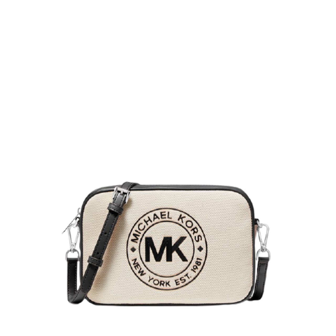 Michael Kors Women's Fulton Sport Large East West Crossbody Bag White MK27568