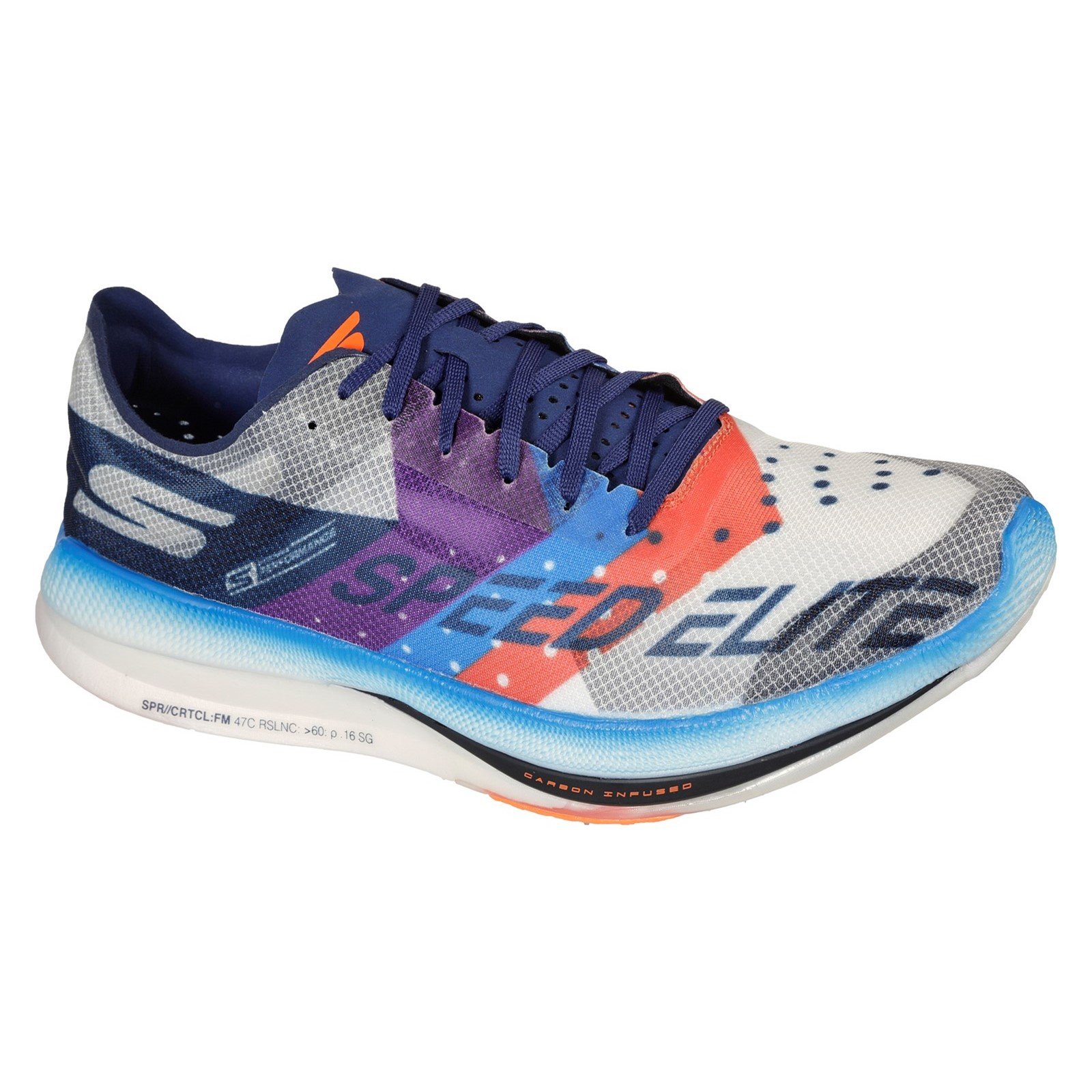 Skechers Men's Go Run Speed Elite Trainer Multicolor 32700 - White/Multi 10