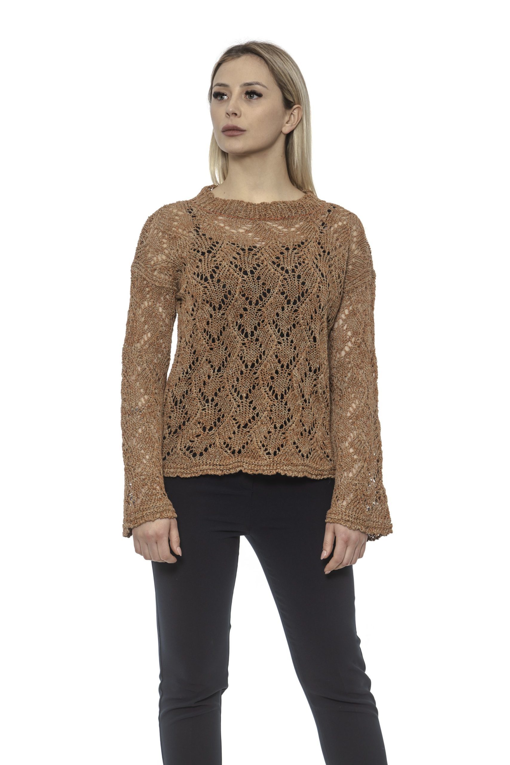 Alpha Studio Women's Paprika Sweater Brown AL1375099 - IT40 | XS