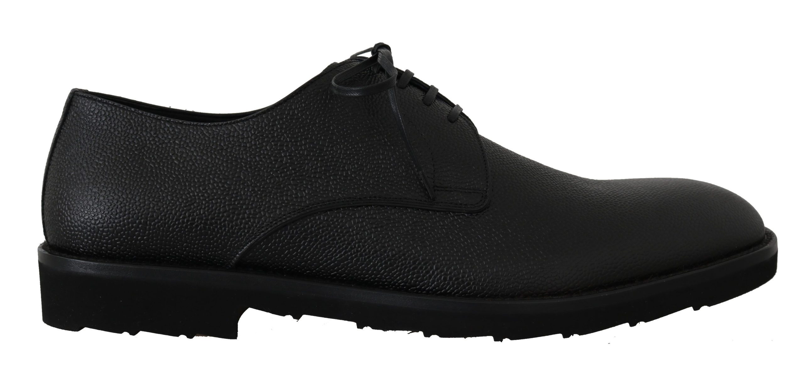 Dolce & Gabbana Men's Leather Derby Dress Formal Shoes Black MV2233 - EU39/US6
