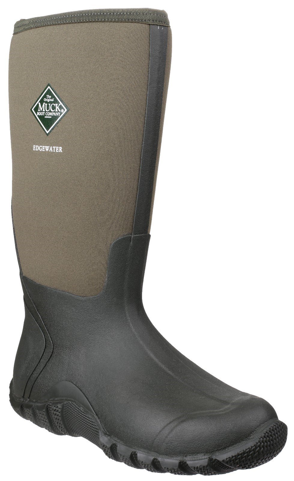Muck Boots Unisex Edgewater Hi Patterned Wellington Boot Moss 23379 - Moss 3