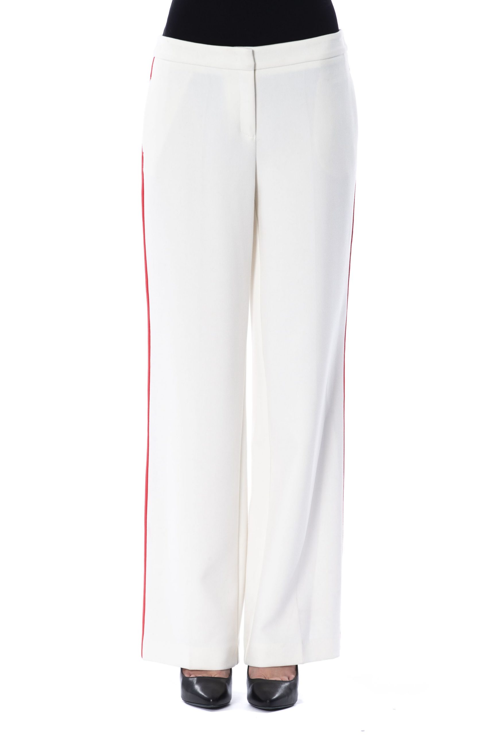 BYBLOS Women's Biancolatte Jeans & Pants White BY1443197-IT40-XS-DE - IT40 | XS