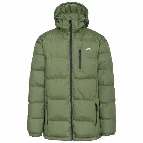Trespass Men's Warm Quilted Padded Puffer Jacket Moss Clip - Moss S