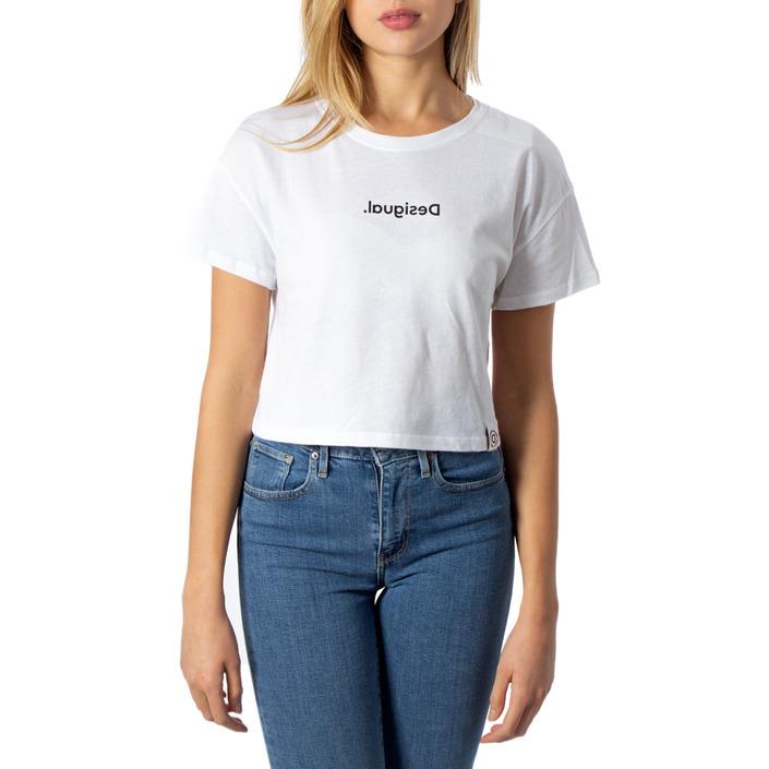 Desigual Women's T-Shirt White 170011 - white M