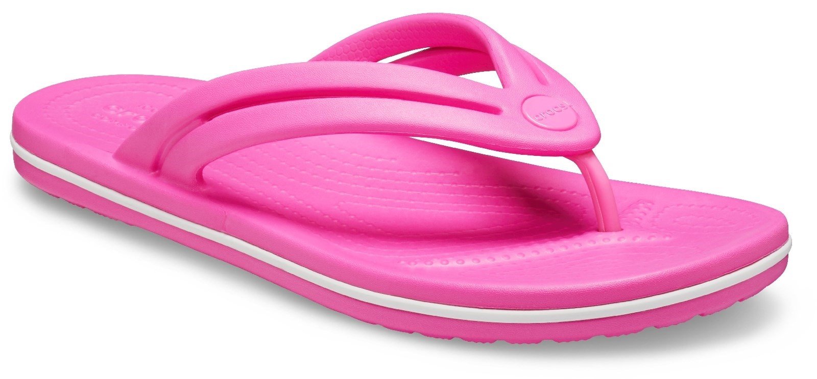 Crocs Women's Crocband Flip Flop Various Colours 30612 - Electric Pink 3
