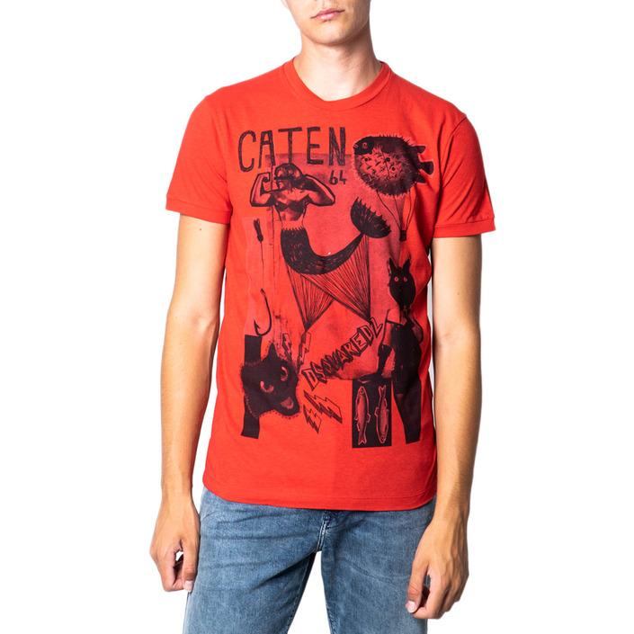 Dsquared Men's T-Shirt Light Red 175459 - red M