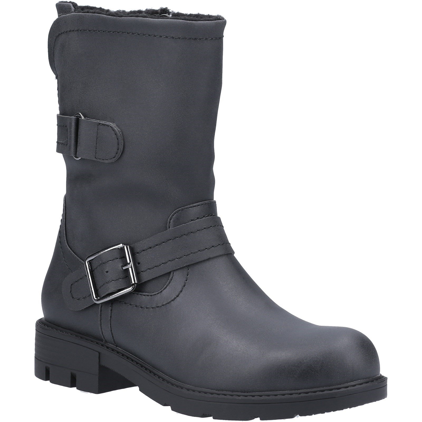 Divaz Women's Whitney Fur Lined Boot Various Colours 31086 - Black 3